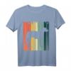 Irischer Wolfshund Silhouette Retro Vintage 70er 80er T-Shirt – Perfektes Geschenk für Hundeliebhaber und Retro-Fans