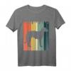 Irischer Wolfshund Silhouette Retro Vintage 70er 80er T-Shirt – Perfektes Geschenk für Hundeliebhaber und Retro-Fans