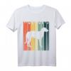 Irischer Wolfshund Silhouette Retro Vintage 70er 80er T-Shirt – Perfektes Geschenk für Hundeliebhaber und Retro-Fans