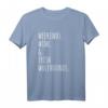 Wochenenden Wein Irischer Wolfshund T-Shirt – Perfektes Geschenk für Irischer Wolfshund Besitzer & Hundeliebhaber mit Irish Wolfhound Illustration