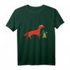 Irish Setter Hund mit Tannenbaum T-Shirt – Lustiges Geschenk für Irish Setter Fans, Hundeliebhaber & HapFrog