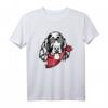 Irish Setter Hund Silhouette T-Shirt mit Sonnenbrille – Geschenk für Hundemütter, Hundeväter und Irish Setter Fans