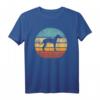 Italienischer Windhund Retro Vintage T-Shirt mit Sonnenuntergang - Perfekt für Hundeliebhaber und Tierfreunde im 60er/70er Stil