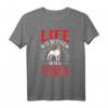 Life is better with a Jack Russell Terrier T-Shirt – Perfektes Geschenk für Hundeliebhaber und Züchter