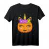 Niedliches Kürbis Halloween Jack O Lantern Kinder Mädchen T-Shirt - Perfekt für Halloween und festliche Anlässe