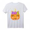 Niedliches Kürbis Halloween Jack O Lantern Kinder Mädchen T-Shirt - Perfekt für Halloween und festliche Anlässe