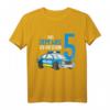 Kinder 5. Geburtstag Polizei T-Shirt für Jungen - Lustiges Geburtstagsoutfit mit Polizeiauto & Zahl 5
