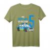 Kinder 5. Geburtstag Polizei T-Shirt für Jungen - Lustiges Geburtstagsoutfit mit Polizeiauto & Zahl 5