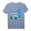 Kinder 5. Geburtstag Polizei T-Shirt für Jungen - Lustiges Geburtstagsoutfit mit Polizeiauto & Zahl 5