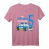 Kinder 5. Geburtstag Polizei T-Shirt für Jungen - Lustiges Geburtstagsoutfit mit Polizeiauto & Zahl 5