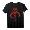 Star Wars Mandalorian Skull Bold Chest Logo T-Shirt - Offiziell lizenzierte Star Wars Fanbekleidung