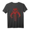 Star Wars Mandalorian Skull Bold Chest Logo T-Shirt - Offiziell lizenzierte Star Wars Fanbekleidung