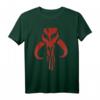 Star Wars Mandalorian Skull Bold Chest Logo T-Shirt - Offiziell lizenzierte Star Wars Fanbekleidung