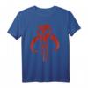 Star Wars Mandalorian Skull Bold Chest Logo T-Shirt - Offiziell lizenzierte Star Wars Fanbekleidung