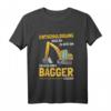 Kinder Entschuldigung das ich zu spät bin Bagger T-Shirt – Lustiges Design für Schulstart, Einschulung & Schulanfang für Jungen und Mädchen