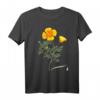 Californian Poppy Botanical Illustration Flower California T-Shirt - Stilvoll und klassisch geschnitten