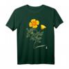Californian Poppy Botanical Illustration Flower California T-Shirt - Stilvoll und klassisch geschnitten