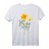 Californian Poppy Botanical Illustration Flower California T-Shirt - Stilvoll und klassisch geschnitten