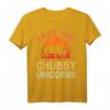 Save The Chubby Unicorns T-Shirt - Vintage Retro Sonnen Shirt mit Einhorn-Parodie, Lustiges Tiermotiv, Ideal als Geschenk im 70er/80er Stil