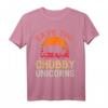 Save The Chubby Unicorns T-Shirt - Vintage Retro Sonnen Shirt mit Einhorn-Parodie, Lustiges Tiermotiv, Ideal als Geschenk im 70er/80er Stil