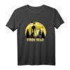 Cryptid Yellow Moon with Bats and Siren Head T-Shirt – Perfekt für Halloween, Supernatural Fans und Folklore-Enthusiasten
