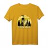 Cryptid Yellow Moon with Bats and Siren Head T-Shirt – Perfekt für Halloween, Supernatural Fans und Folklore-Enthusiasten