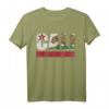 Kalifornische Republik Cali-Flagge Vintage T-Shirt für Herren, Damen und Kinder – Perfektes Souvenir aus San Diego, Los Angeles, San Francisco