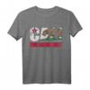 Kalifornische Republik Cali-Flagge Vintage T-Shirt für Herren, Damen und Kinder – Perfektes Souvenir aus San Diego, Los Angeles, San Francisco