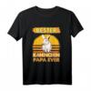 Bester Kaninchen Papa Ever Vatertag Kaninchen T-Shirt – Lustiges Geschenk für Tierliebhaber, Kinder, Damen & Herren