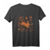 Wildhase Kaninchen Cottagecore T-Shirt für Herbstliebhaber - Vintage Tierillustration mit Hase und herbstlicher Natur