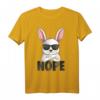 Hasen Nope Hase Kaninchen T-Shirt – Lustiges Geschenk für Tierliebhaber, Kinder & Erwachsene zu Weihnachten, Ostern, Geburtstag
