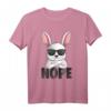 Hasen Nope Hase Kaninchen T-Shirt – Lustiges Geschenk für Tierliebhaber, Kinder & Erwachsene zu Weihnachten, Ostern, Geburtstag