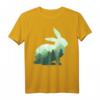 Kaninchen Hase Surreal T-Shirt - Doppelbelichtetes Wildtier-Design für Natur- und Tierliebhaber, ideal für Outdoor, Ostern und kreative Statements
