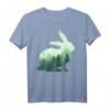 Kaninchen Hase Surreal T-Shirt - Doppelbelichtetes Wildtier-Design für Natur- und Tierliebhaber, ideal für Outdoor, Ostern und kreative Statements