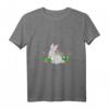 Damen Süßer Hase Tier-Motiv Kaninchen Hoppelhase Ostern T-Shirt mit V-Ausschnitt - Perfekt für das Osterfest & den Frühling
