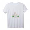Damen Süßer Hase Tier-Motiv Kaninchen Hoppelhase Ostern T-Shirt mit V-Ausschnitt - Perfekt für das Osterfest & den Frühling
