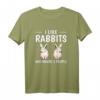 I Like Rabbits And Maybe 3 People - Lustiges Kaninchen T-Shirt für Kinder, Damen & Herren als Geschenk oder Tierzubehör