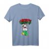 Damen Weihnachtshase - Süßes Weihnachtsdesign mit Kaninchen T-Shirt im V-Ausschnitt für festliche Anlässe