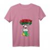 Damen Weihnachtshase - Süßes Weihnachtsdesign mit Kaninchen T-Shirt im V-Ausschnitt für festliche Anlässe