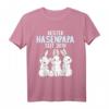 Hase Häschen Hasi Hasen bester Hasenpapa seit 2018 Kaninchen T-Shirt – Perfekt für Kaninchenliebhaber, Stallarbeiten & Tierfreunde