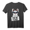 Too Hip To Hop Osterhase T-Shirt mit Spruch – Lustiges Kostüm für Kinder & Erwachsene, Perfekt für Eierjagd & Ostern feiern