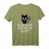 Verrücktes Katze T-Shirt - Lustiges Humorvolles Shirt mit Spruch für Katzenfans und Freunde