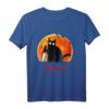 Mörderische lustige schwarze Katze mit Messer T-Shirt – Perfektes Geschenk für Katzenliebhaber, Halloween, Neujahr, Weihnachten, Valentinstag & Muttertag
