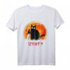Mörderische lustige schwarze Katze mit Messer T-Shirt – Perfektes Geschenk für Katzenliebhaber, Halloween, Neujahr, Weihnachten, Valentinstag & Muttertag