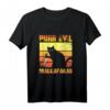 Lustiges Schwarze Katze HapFrog T-Shirt - Humorvolles Statement für Katzenbesitzer und Geburtstagsfeier