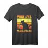 Lustiges Schwarze Katze HapFrog T-Shirt - Humorvolles Statement für Katzenbesitzer und Geburtstagsfeier