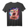 Laser Eyes Weltraum-Katze auf Lama T-Shirt – Lustiges Tiermotiv für Tier- und Raumfahrtfans, klassisch geschnitten