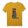 Mexiko Dia De Los Muertos Calavera Katze T-Shirt - Farbenfrohes Halloween-Design mit Blumen und Sugar Skulls für Día de los Muertos & Gothic Fans