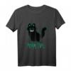Teuflische Grinse Katze Purr Evil T-Shirt – Gothic Streetwear für Horror- und Mystery-Fans, ideal für Halloween & Mythologie-Liebhaber