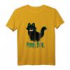 Teuflische Grinse Katze Purr Evil T-Shirt – Gothic Streetwear für Horror- und Mystery-Fans, ideal für Halloween & Mythologie-Liebhaber